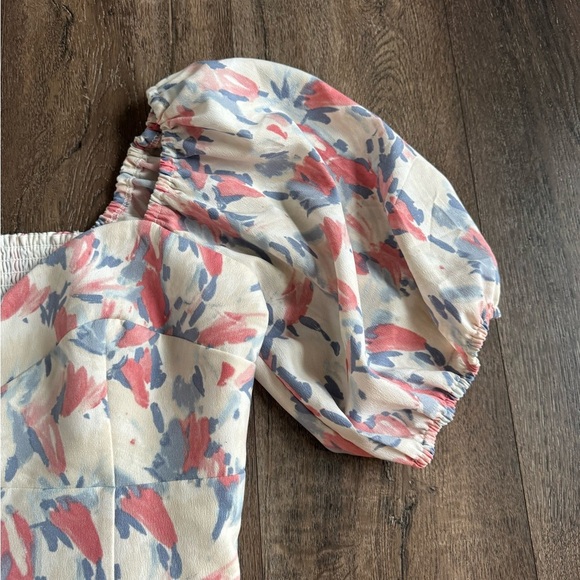 Abercrombie & Fitch Multicolor Puff Sleeve Blouse - Picture 4 of 7